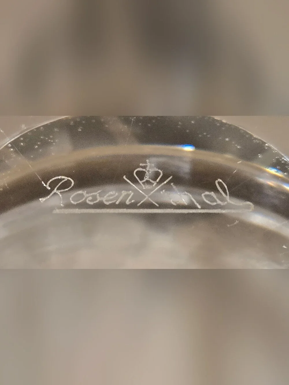 Rosenthal Faceted Clear Crystal Glass Candle Holder - Home Dining Accent